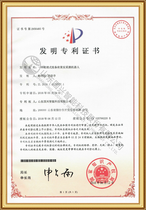 一种梳理式枝条状果实采摘机器人
