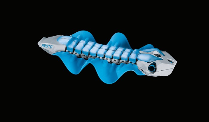 Festo发布具有独特鳍片驱动器的水下机器人BionicFinWave